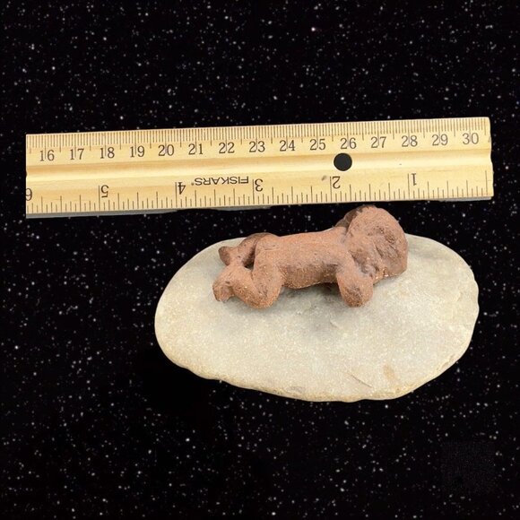 LPH Leonardo Art Works 1975 Pottery Baby on Rock Stoneware Figurine Statue Sign - Picture 4 of 11